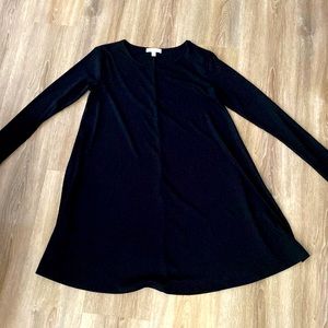 black fall dress